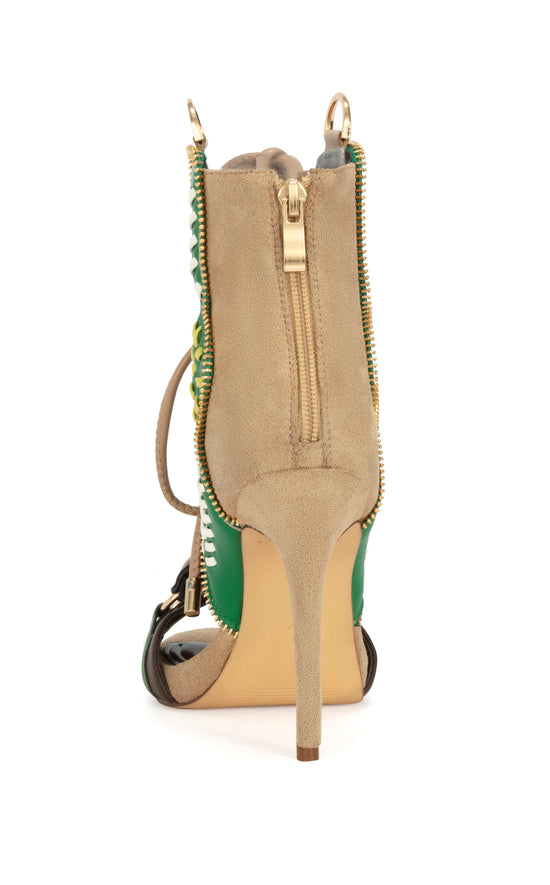 SHAINIA-GREENMULTI STILETTO SANDAL