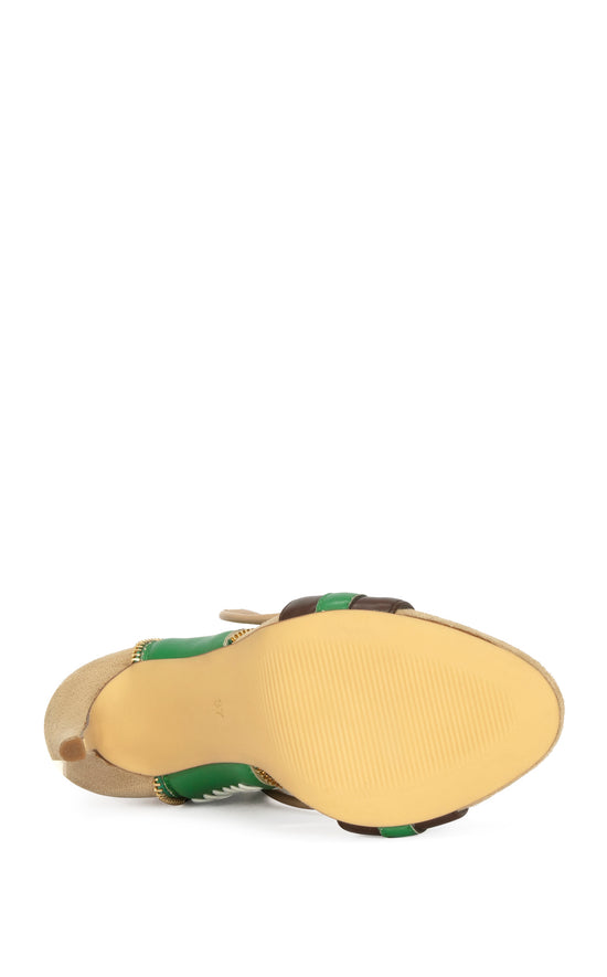 SHAINIA-GREENMULTI STILETTO SANDAL