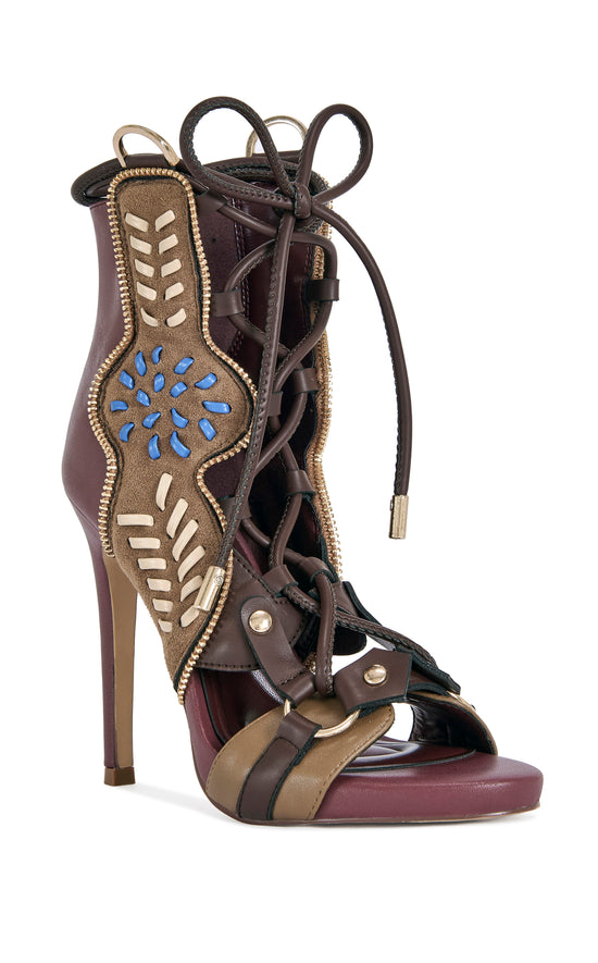 SHAINIA-PLUMMULTI GLADIATOR SANDAL BOOTIE