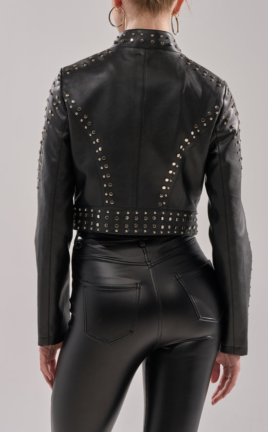 SILVINA-BLACK BUTTER LEATHER MOTO JACKET