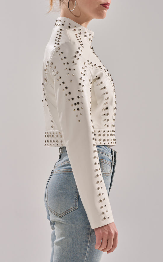SILVINA-WHITE BUTTER LEATHER MOTO JACKET