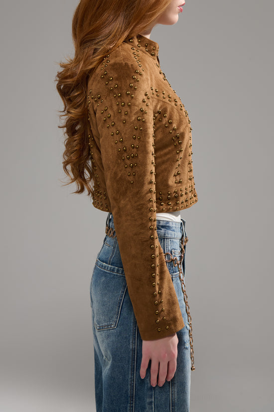 SILZA-BROWN MOTO JACKET