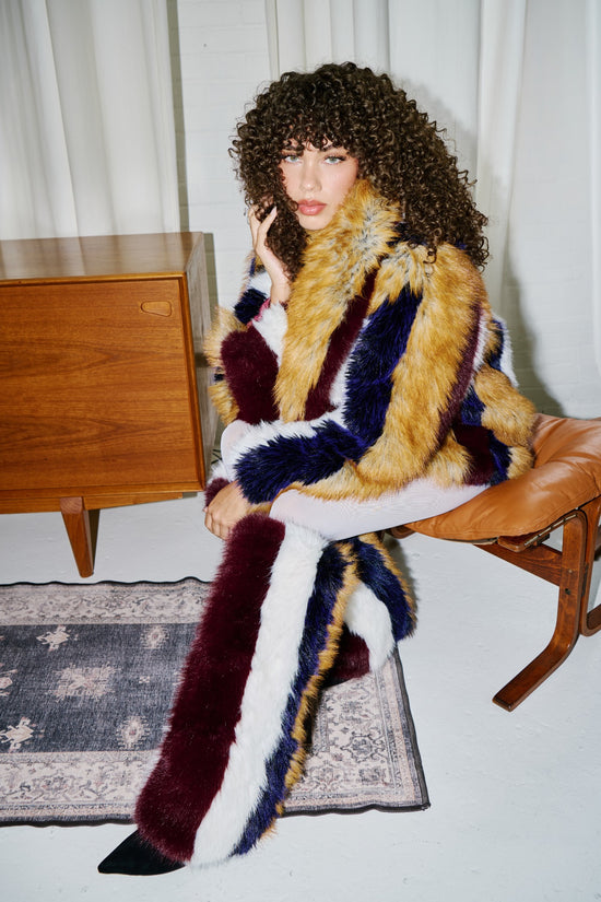 AMBRIA-MULTI FAUX FUR JACKET