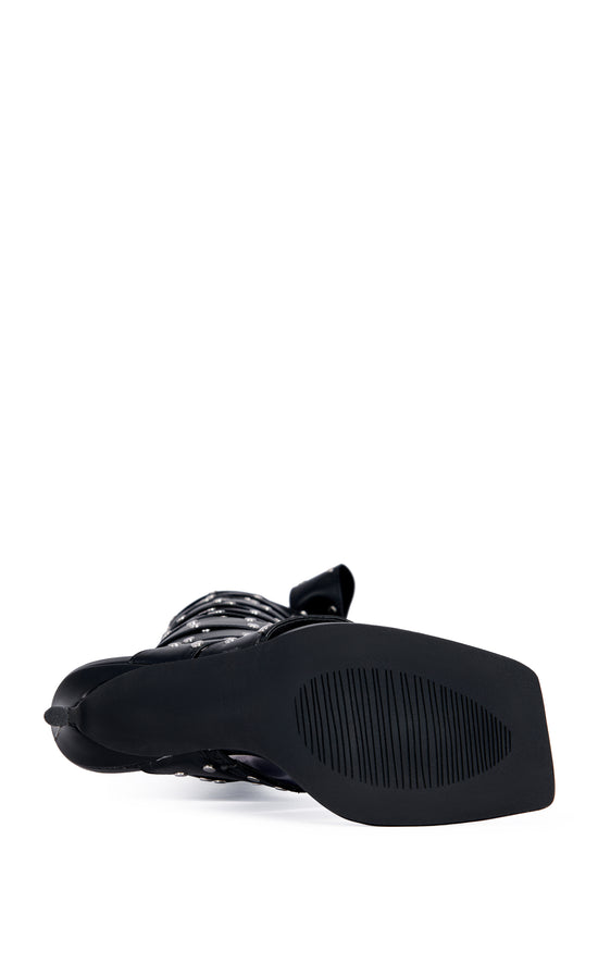 SODALITE-BLACK STILETTO SANDAL