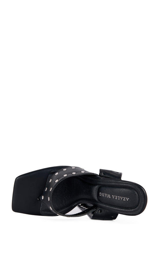 SODALITE-BLACK STILETTO SANDAL