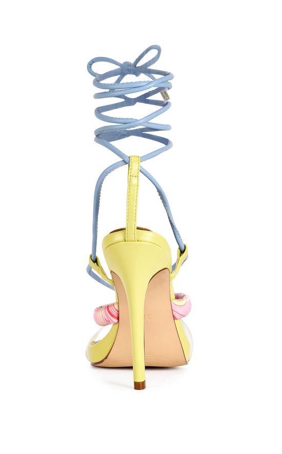 SOMERSET-CITRONMULTI WRAP-AROUND STILETTO SANDAL