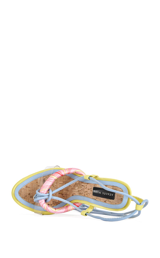 SOMERSET-CITRONMULTI WRAP-AROUND STILETTO SANDAL