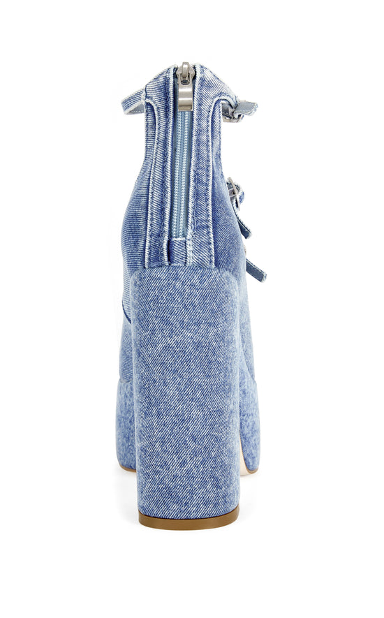 SPROUT-DENIM PLATFORM PUMP