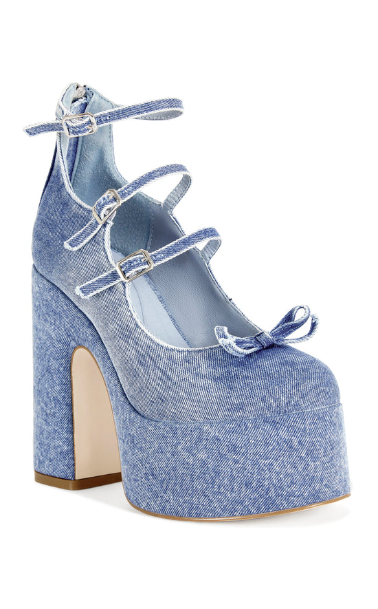SPROUT-DENIM PLATFORM PUMP