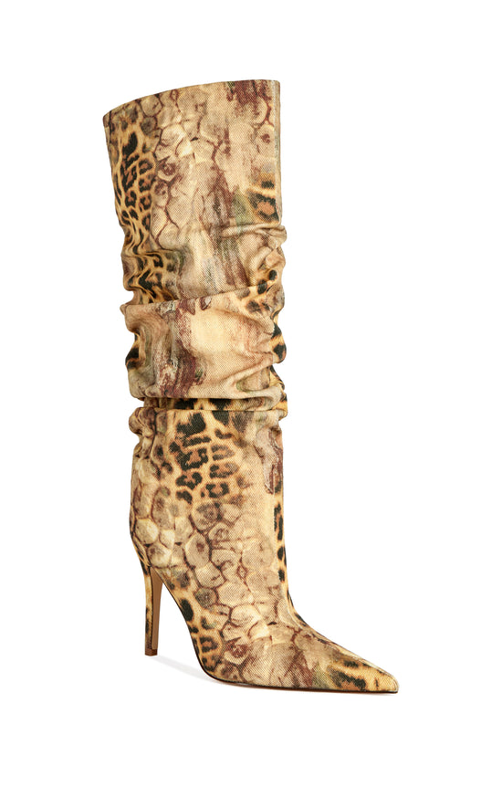 STERRE-LEOPARD STILETTO BOOT