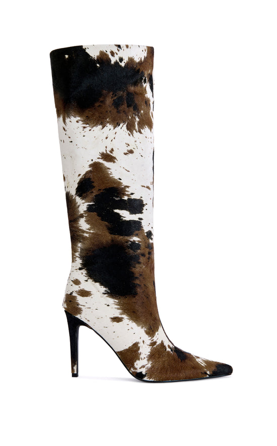 SYREALI-COW CALF HAIR STILETTO BOOT