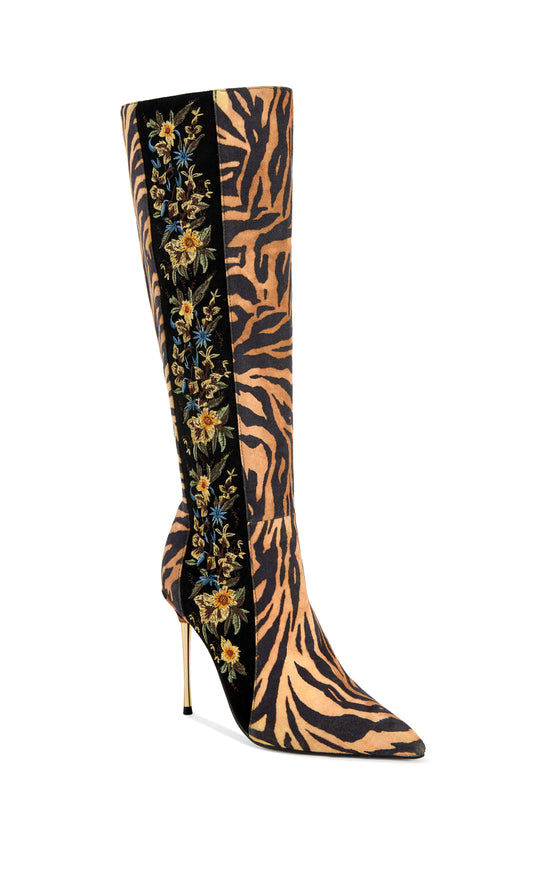 TALUNE-TIGERMULTI POINTED-TOE STILETTO BOOT