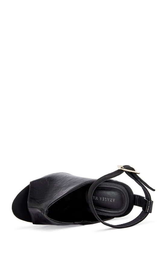 TANA-BLACK PLATFORM WEDGE SANDAL