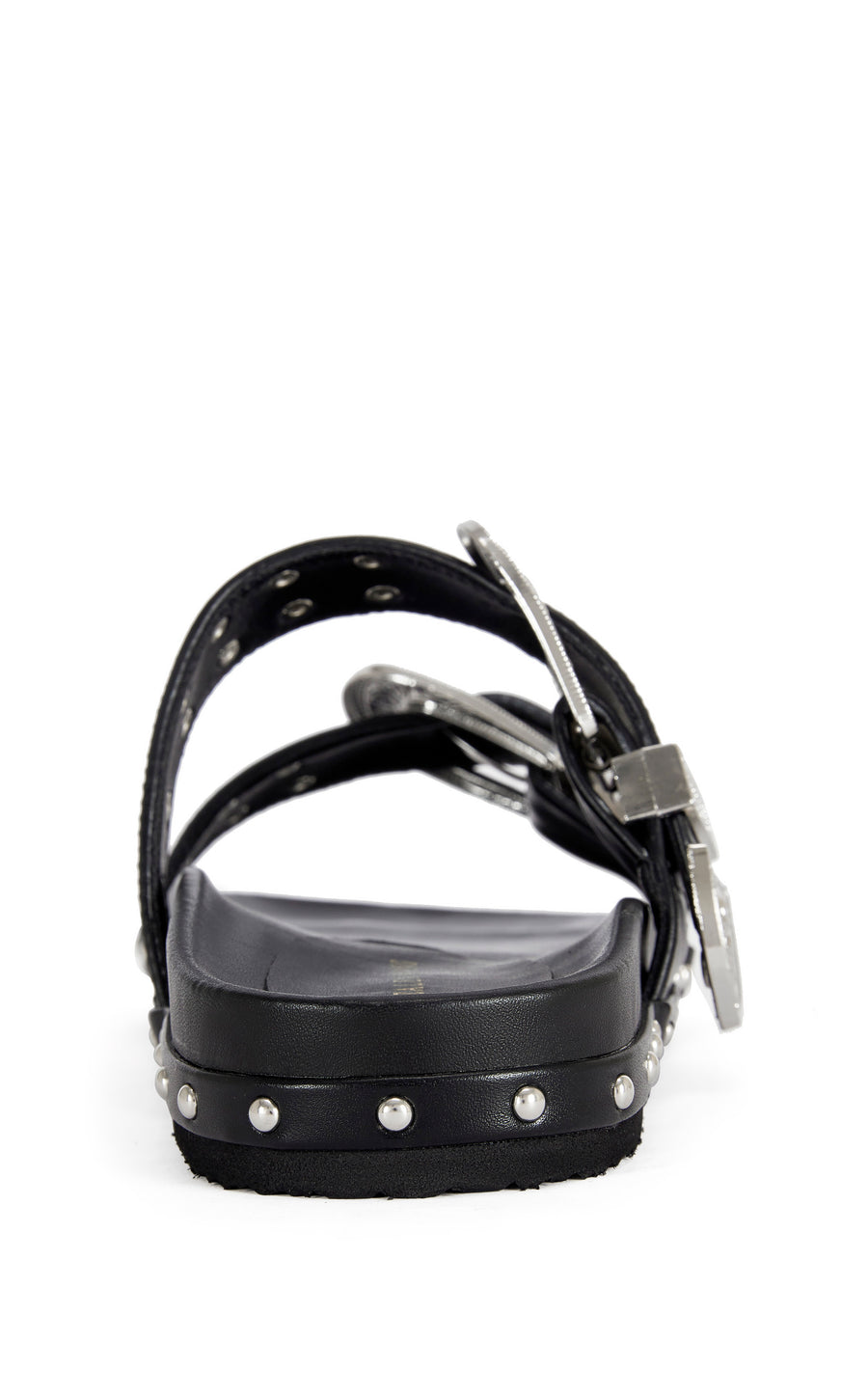 TEGAN-BLACK FLAT SANDAL | AZALEA WANG