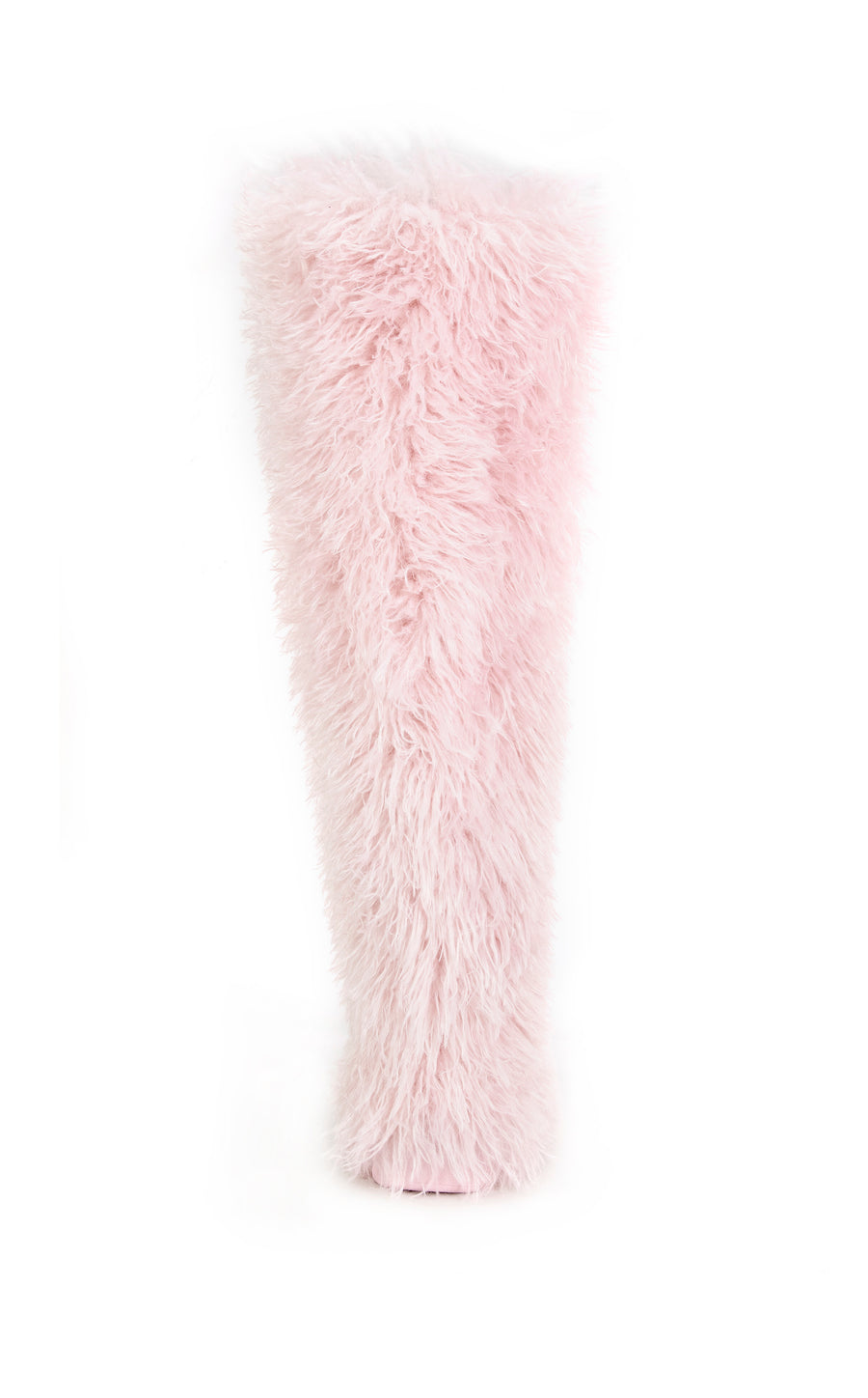 TEMPLETON-PINK SHAGGY SHERPA THIGH HIGH BOOT