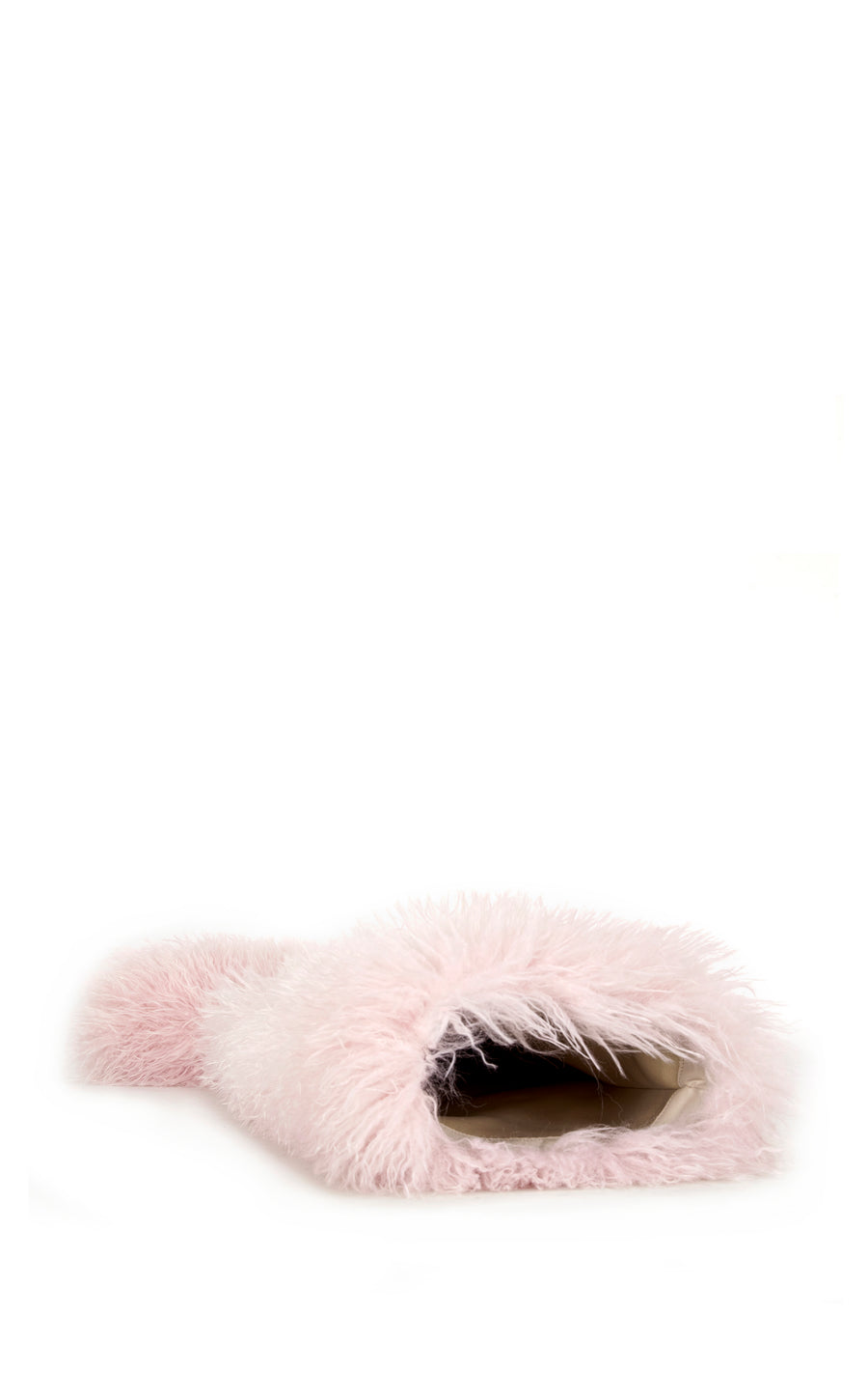 TEMPLETON-PINK SHAGGY SHERPA THIGH HIGH BOOT