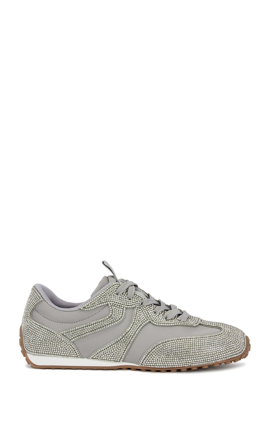 TEMPO-GREY FLAT SPORTY SNEAKER