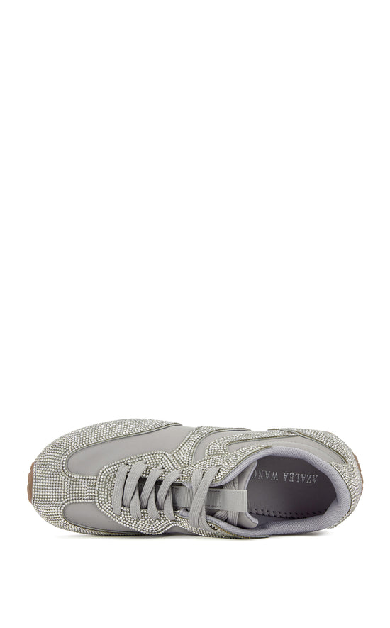 TEMPO-GREY FLAT SPORTY SNEAKER