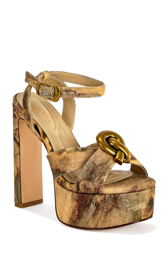 UMA-LEOPARD BLOCK SANDAL