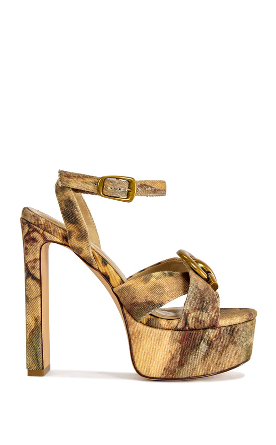 UMA-LEOPARD BLOCK SANDAL