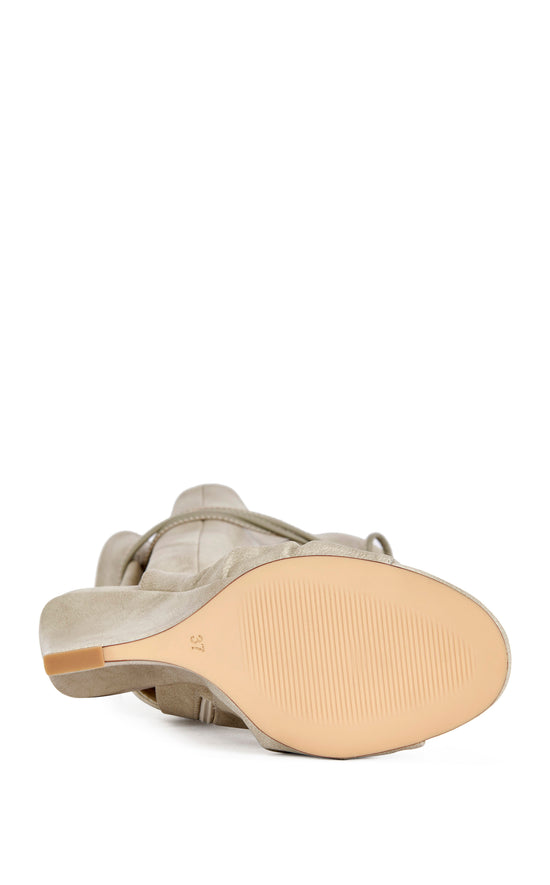 VAILEN-GREY SLOUCH WEDGE SANDAL BOOTIE
