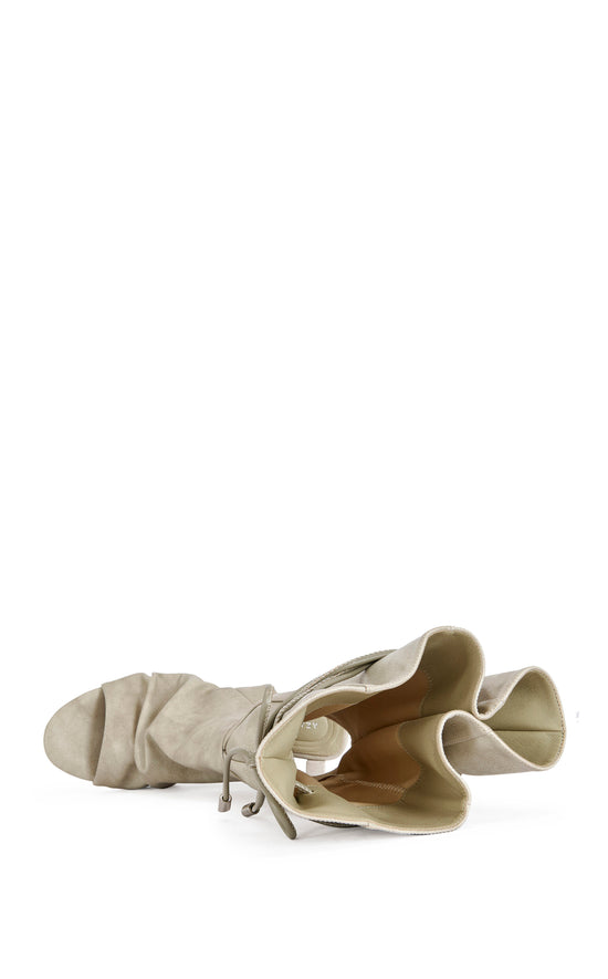 VAILEN-GREY SLOUCH WEDGE SANDAL BOOTIE