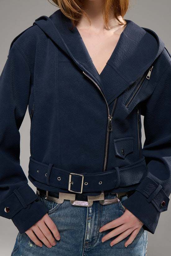 VANTA-NAVY MOTO JACKET