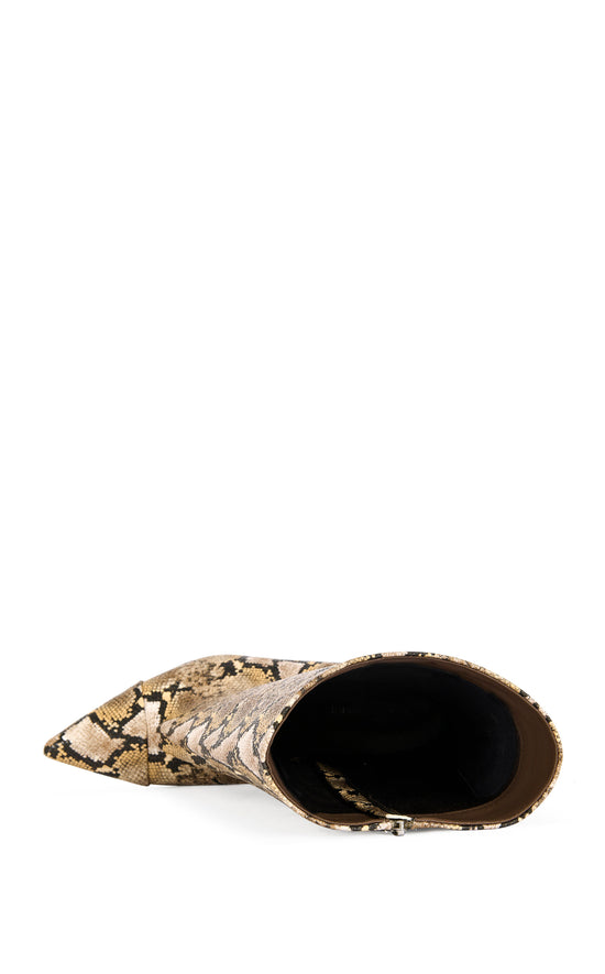 VINCI-SNAKE WEDGE BOOTIE