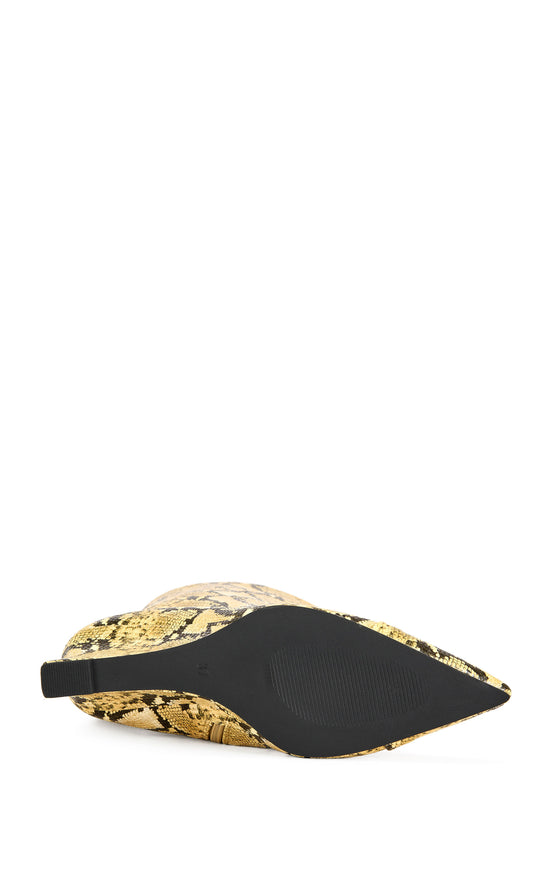 VINCI-YELLOWSNAKE WEDGE BOOTIE