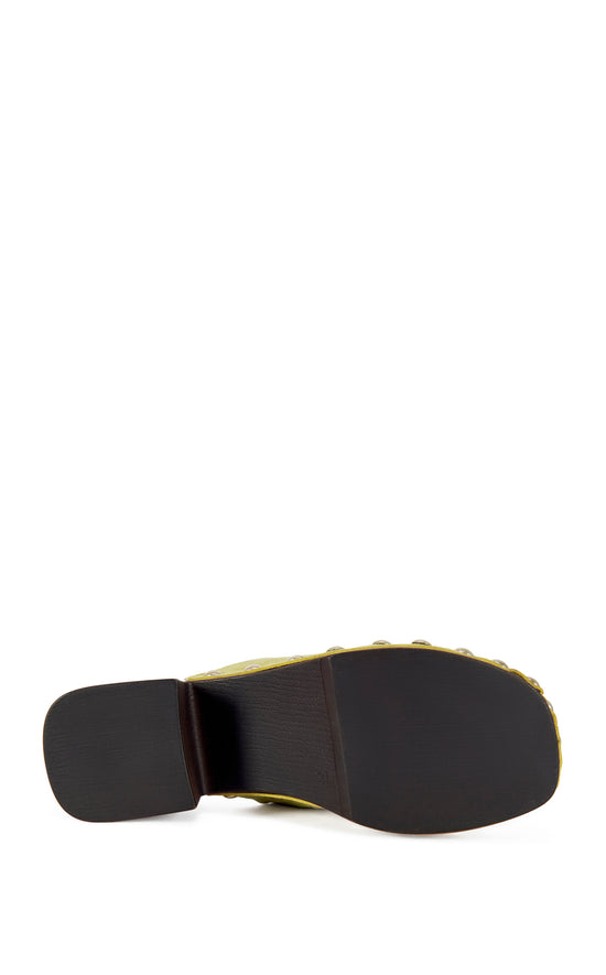 WALINDA-CITRON GENUINE SUEDE STUDDED CLOG