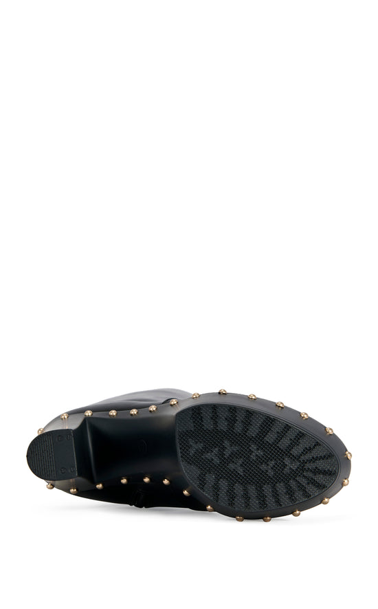 WARDELL-BLACK KNEE-HIGH PLATFORM CLOG BOOT
