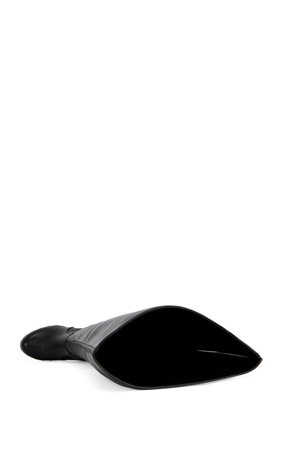 WARDELL-BLACK KNEE-HIGH PLATFORM CLOG BOOT