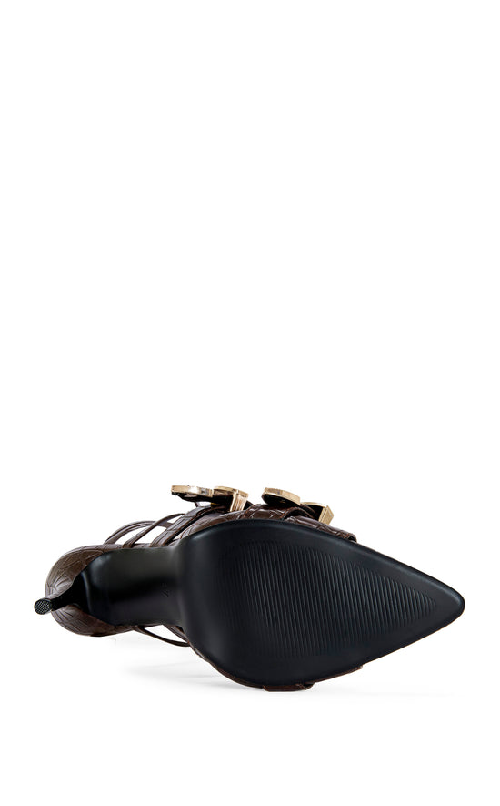 WESTBROOK-CHOCOLATE STILETTO SANDAL | AZALEA WANG