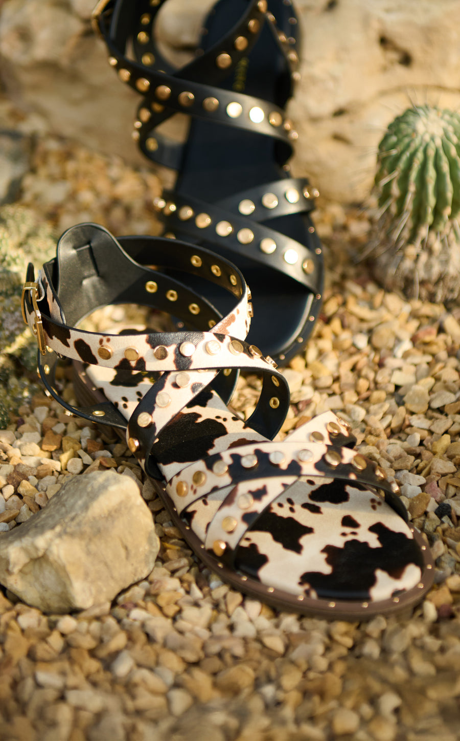 WHISTLER-COW FLAT SANDAL | AZALEA WANG