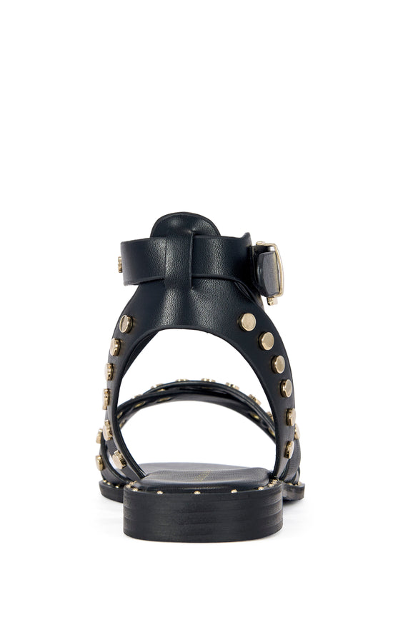 WHISTLER-BLACK FLAT SANDAL
