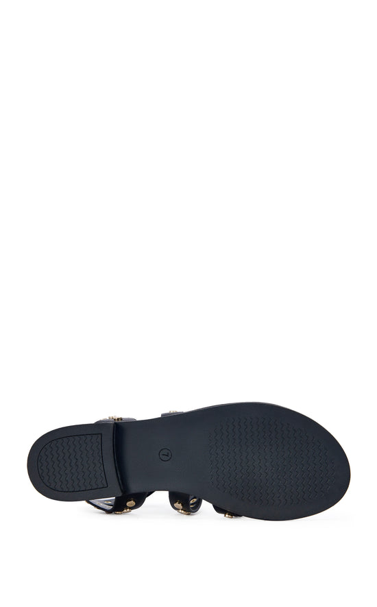 WHISTLER-BLACK FLAT SANDAL