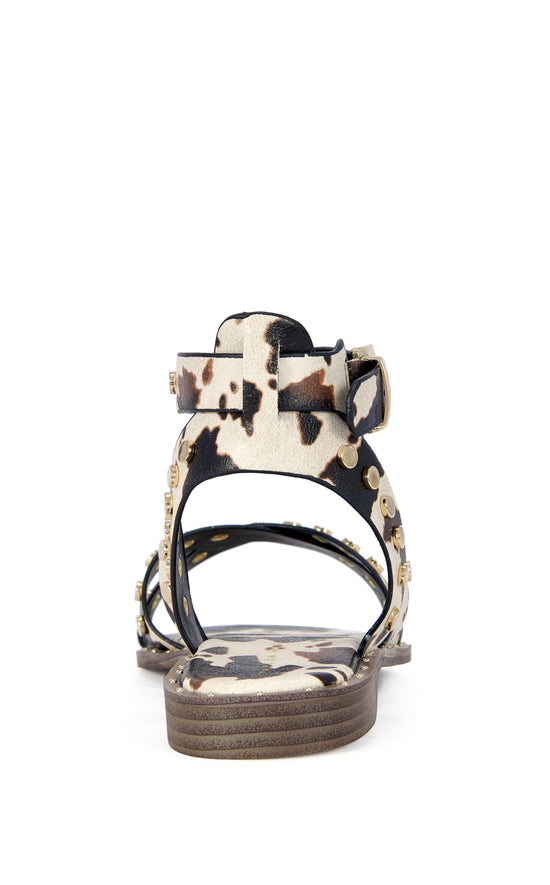 WHISTLER-COW FLAT SANDAL