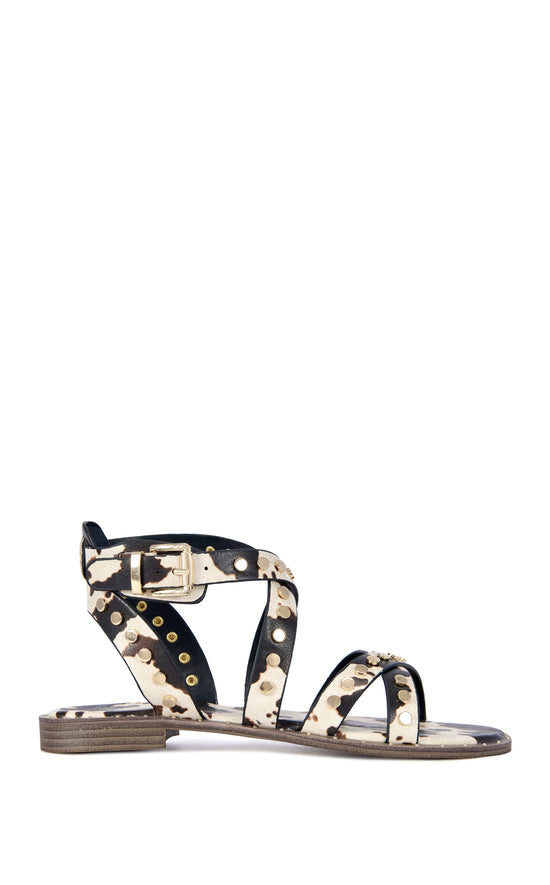 WHISTLER-COW FLAT SANDAL