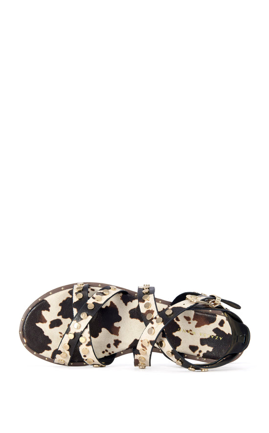 WHISTLER-COW FLAT SANDAL