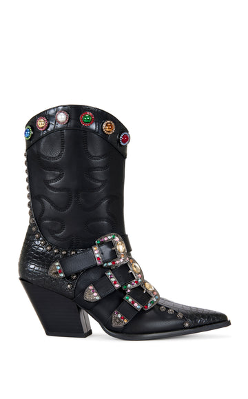 WILLOWE-BLACK WESTERN BOOTIE