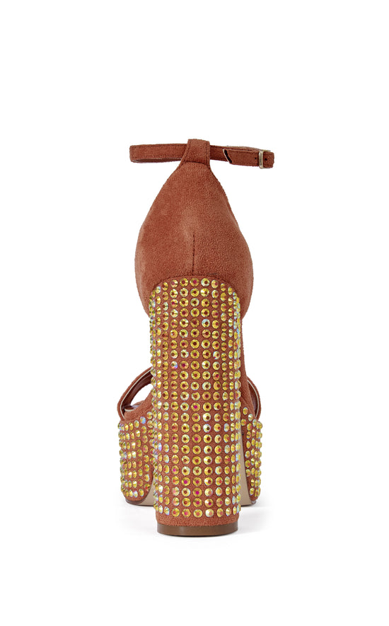 WILMA-ORANGE PLATFORM SANDAL