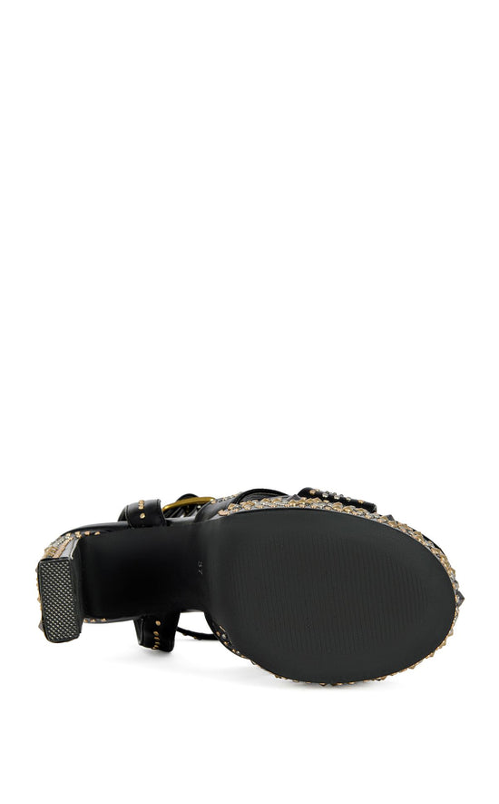 YUMA-BLACK BLOCK SANDAL