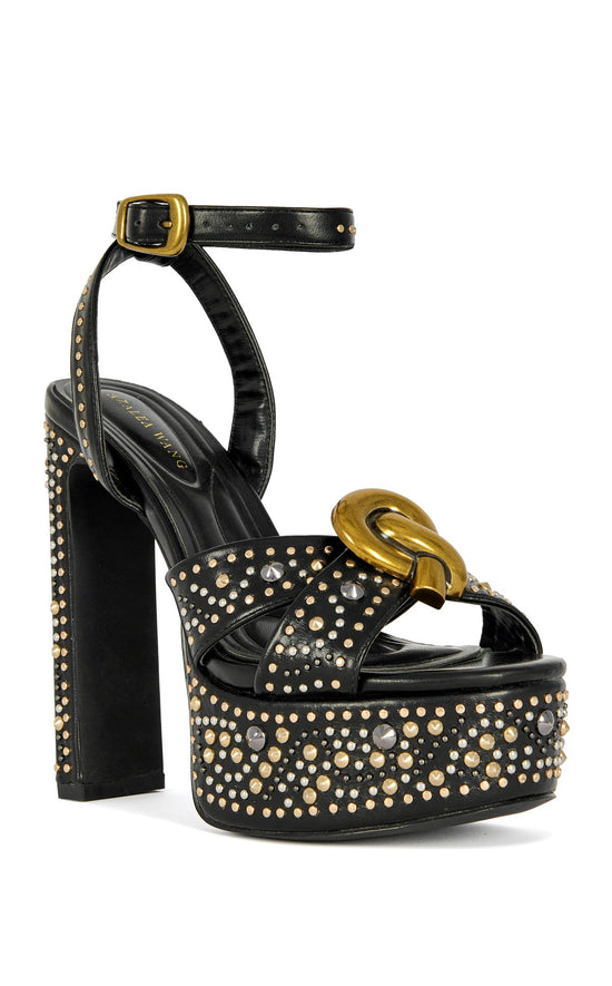 YUMA-BLACK BLOCK SANDAL