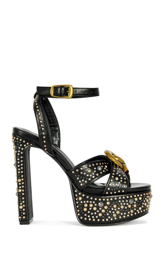 YUMA-BLACK BLOCK SANDAL