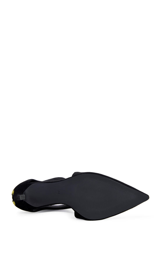 ZARAE-BLACKGOLD POINTED TOE STILETTO BOOTIE