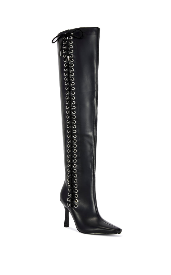 ZEPHRA-BLACK OVER THE KNEE STILETTO BOOT