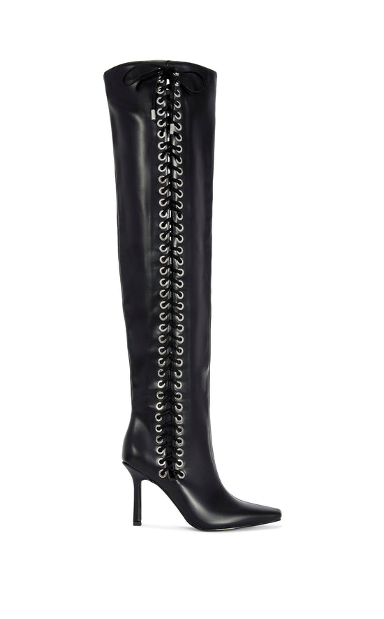ZEPHRA-BLACK OVER THE KNEE STILETTO BOOT