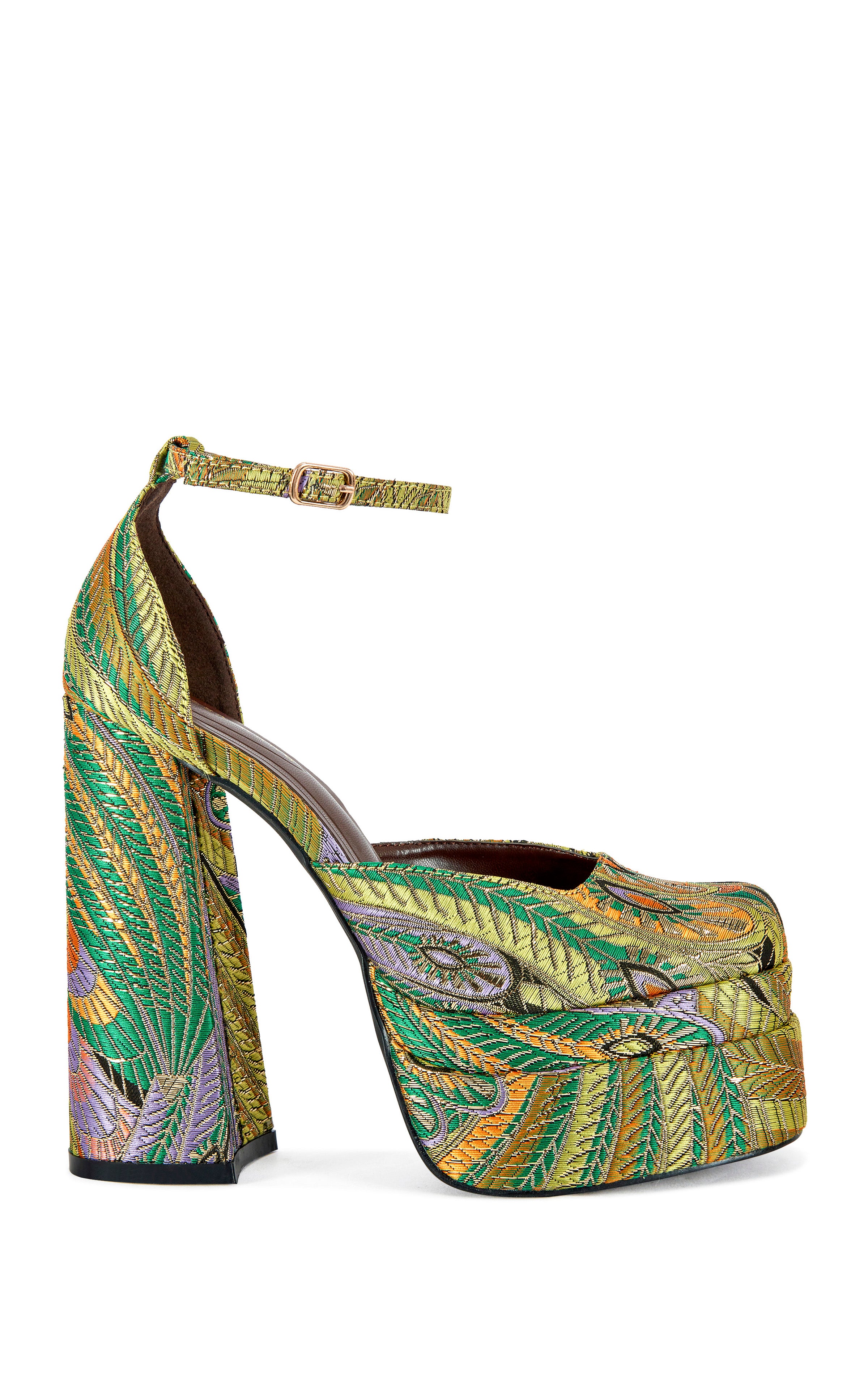 ZIPPHORA-GREEN PLATFORM MARYJANE PUMP – Azalea Wang