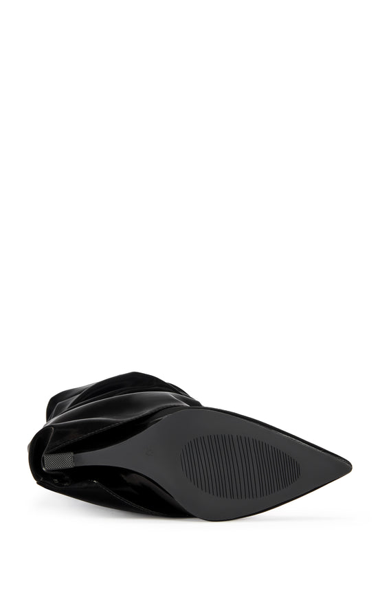 ZYLLA-BLACK WEDGE SLOUCH BOOT