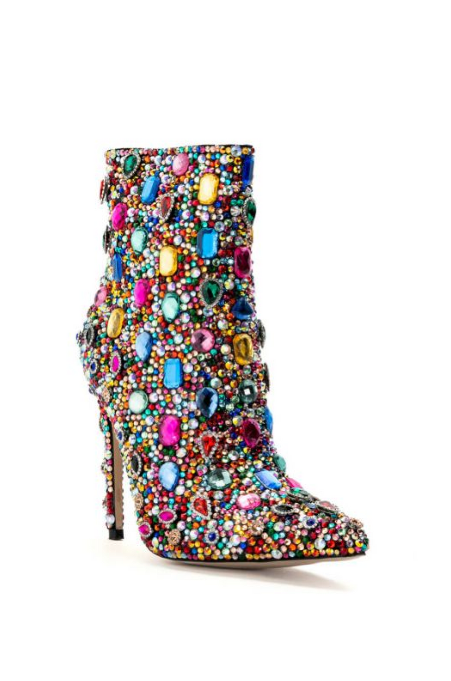 POPPY-MULTI JEWELED STILETTO BOOTIE